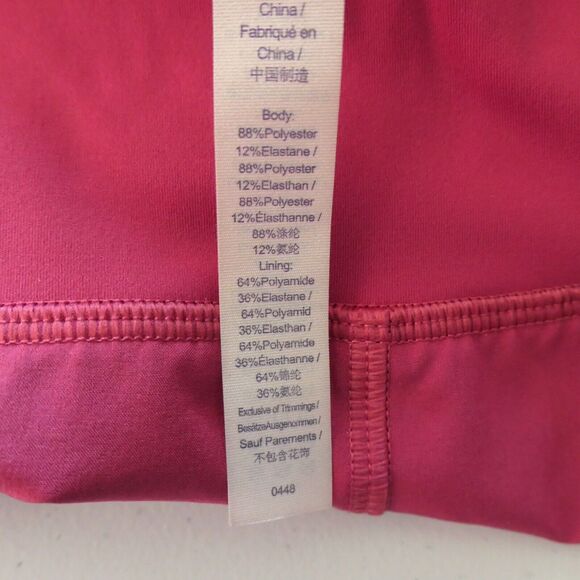 CRZ Yoga Shorts Womens Large Pink Pull On Hidden Pocket Brief Running Hike Golf - Picture 11 of 13